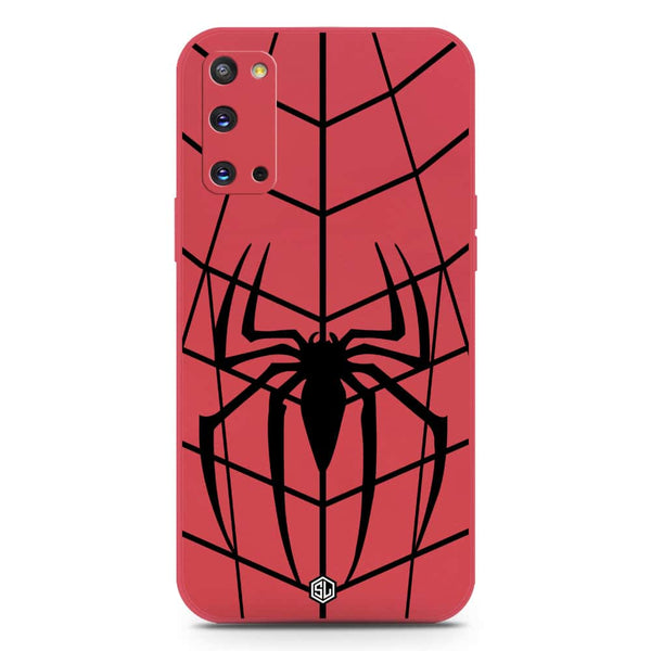 X-Spider Design Soft Phone Case - Silica Gel Case - Red - Samsung Galaxy S20