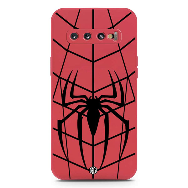 X-Spider Design Soft Phone Case - Silica Gel Case - Red - Samsung Galaxy S10