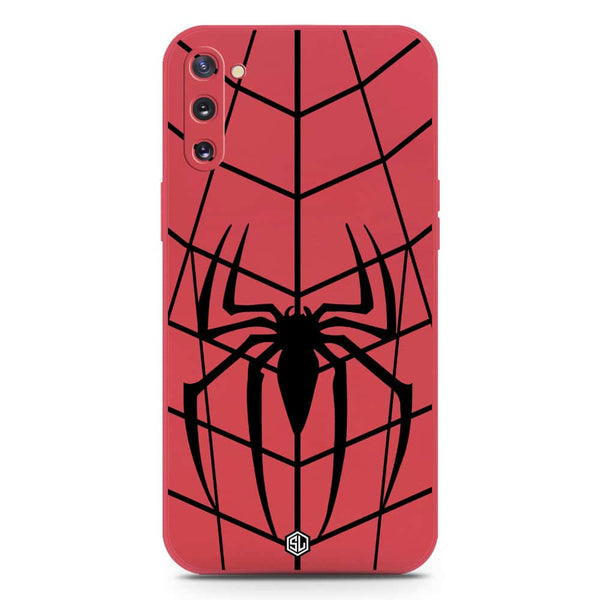 X-Spider Design Soft Phone Case - Silica Gel Case - Dark Red - Samsung Galaxy Note 10