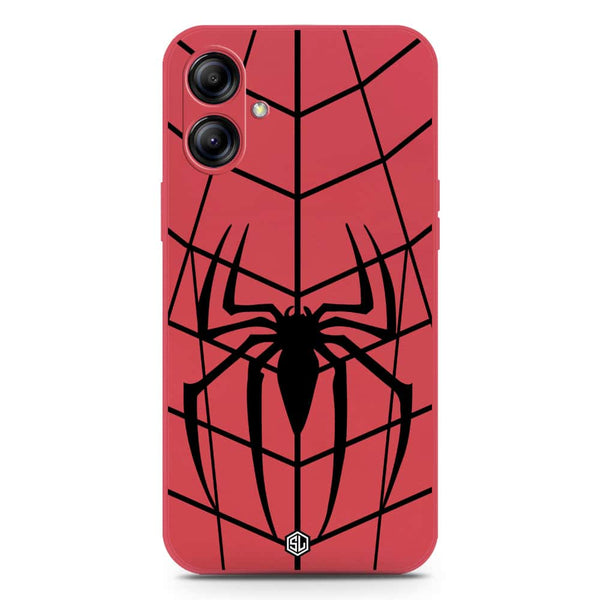 X-Spider Design Soft Phone Case - Silica Gel Case - Dark Red - Samsung Galaxy M04 4G