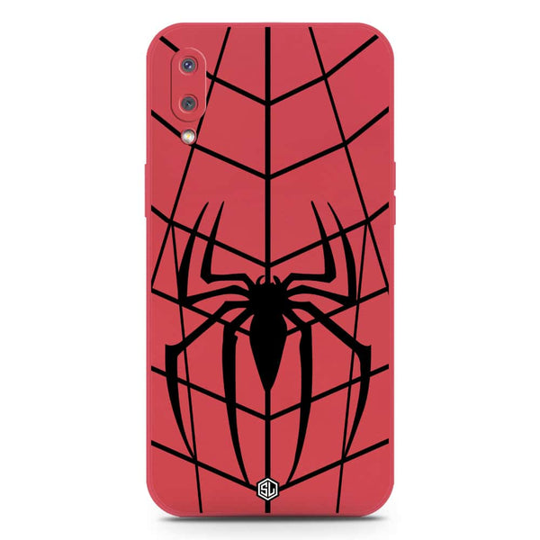 X-Spider Design Soft Phone Case - Silica Gel Case - Red - Samsung Galaxy M02