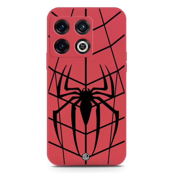 X-Spider Design Soft Phone Case - Silica Gel Case - Red - OnePlus 10 Pro