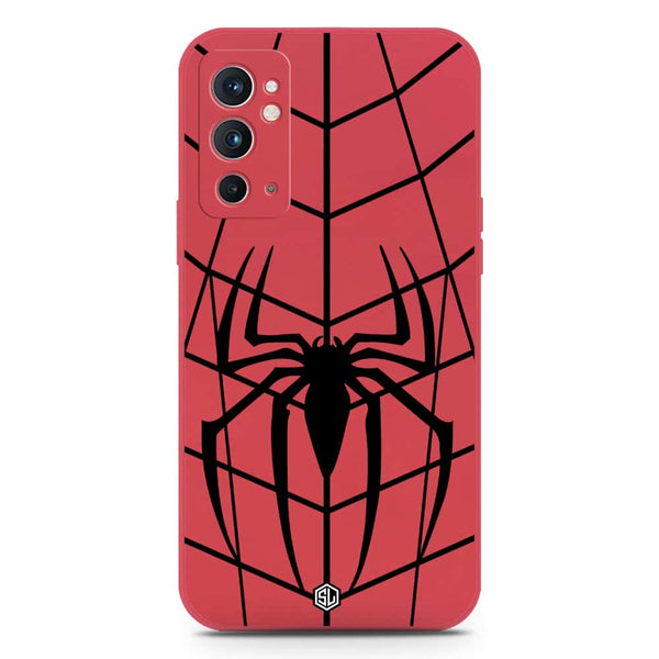 X-Spider Design Soft Phone Case - Silica Gel Case - Red - OnePlus 9RT 5G