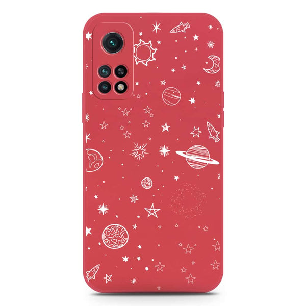 Stardust Dreams Design Soft Phone Case - Silica Gel Case - Dark Red - Xiaomi Dark Redmi K30S
