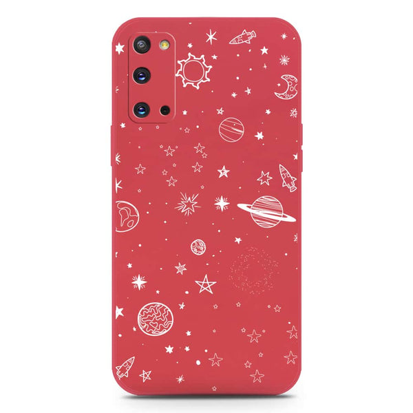 Stardust Dreams Design Soft Phone Case - Silica Gel Case - Red - Samsung Galaxy S20