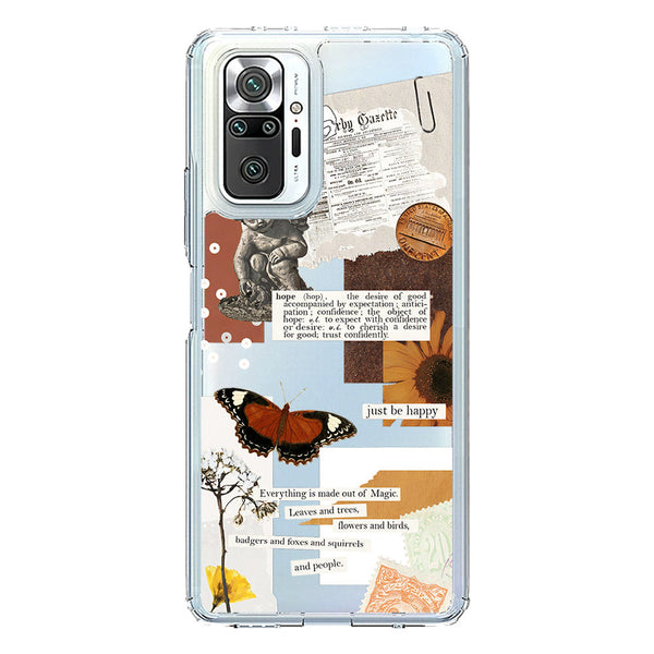 Aesthetic Design - Design 2 - Soft Phone Case - Crystal Clear Case - Xiaomi Redmi Note 10 4G