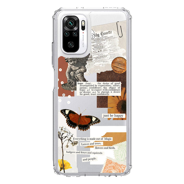 Aesthetic Design - Design 2 - Soft Phone Case - Crystal Clear Case - Xiaomi Redmi Note 10 4G
