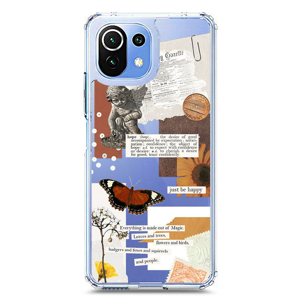 Aesthetic Design - Design 2 - Soft Phone Case - Crystal Clear Case - Xiaomi Mi 11 Lite