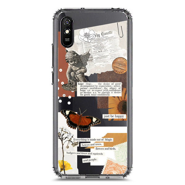 Aesthetic Design - Design 2 - Soft Phone Case - Crystal Clear Case - Xiaomi Redmi 9A