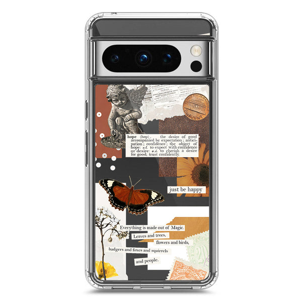 Aesthetic Design - Design 2 - Soft Phone Case - Crystal Clear Case - Google Pixel 8 Pro