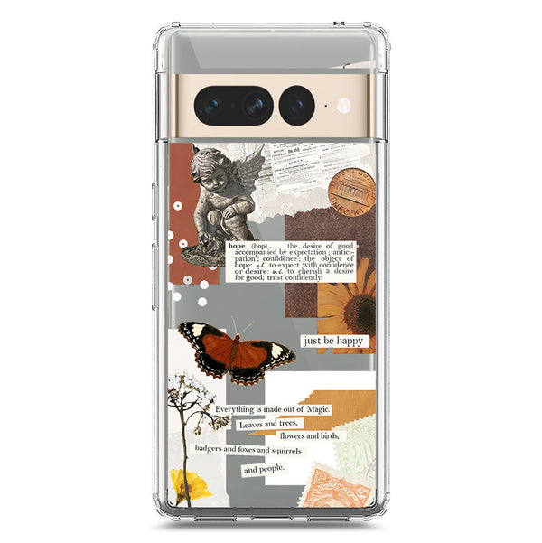 Aesthetic Design - Design 2 - Soft Phone Case - Crystal Clear Case - Google Pixel 7 Pro