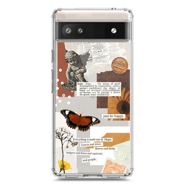 Aesthetic Design - Design 2 - Soft Phone Case - Crystal Clear Case - Google Pixel 6a