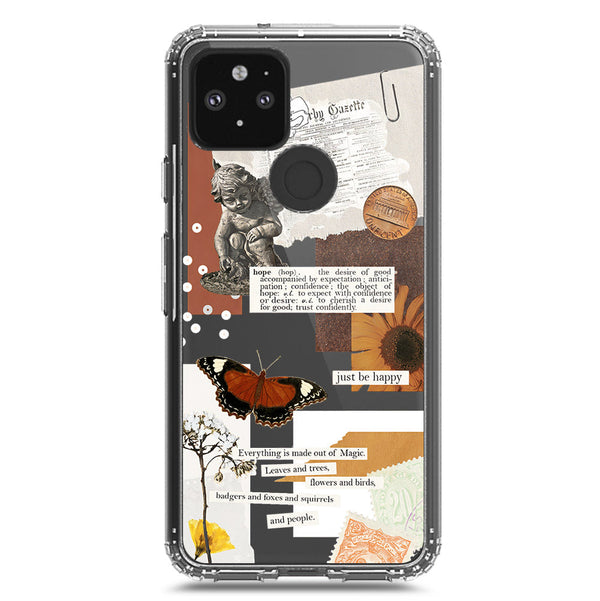Aesthetic Design - Design 2 - Soft Phone Case - Crystal Clear Case - Google Pixel 5