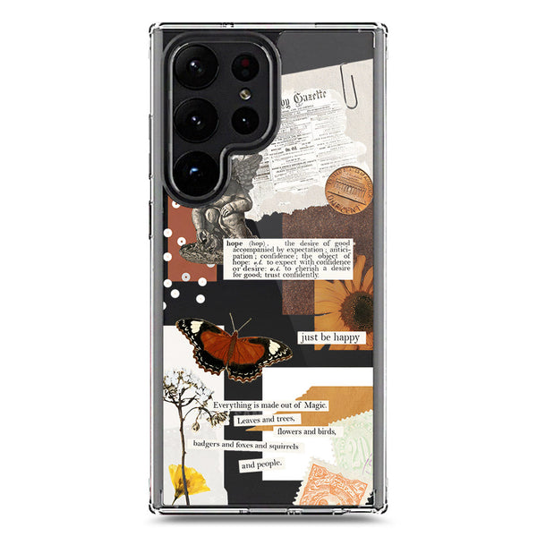Aesthetic Design - Design 2 - Soft Phone Case - Crystal Clear Case - Samsung Galaxy S23 Ultra 5G