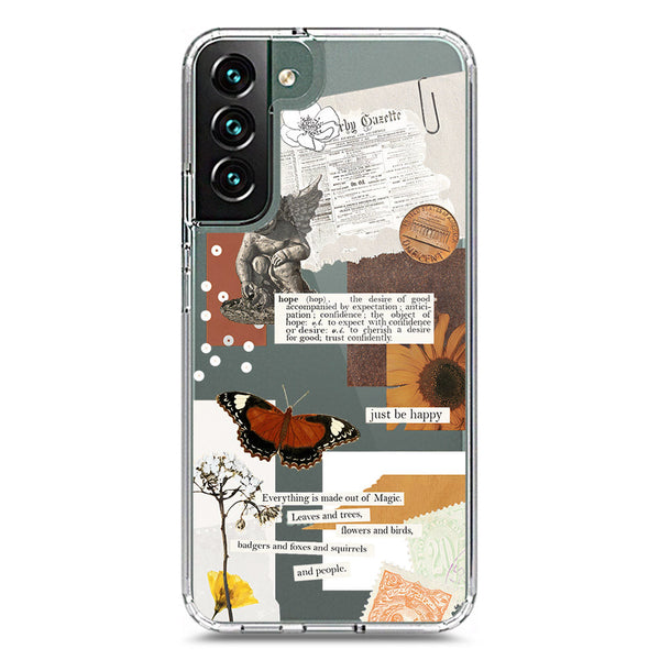 Aesthetic Design - Design 2 - Soft Phone Case - Crystal Clear Case - Samsung Galaxy S22 Plus 5G