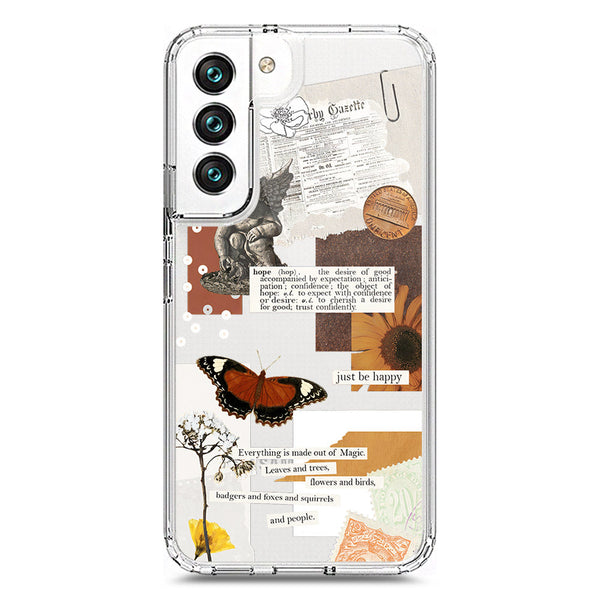 Aesthetic Design - Design 2 - Soft Phone Case - Crystal Clear Case - Samsung Galaxy S22 5G