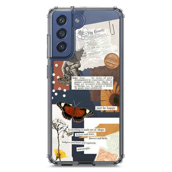 Aesthetic Design - Design 2 - Soft Phone Case - Crystal Clear Case - Samsung Galaxy S21 FE 5G