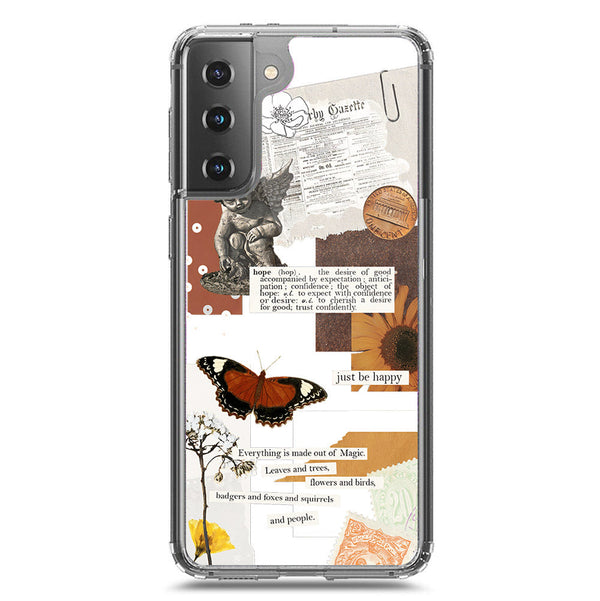 Aesthetic Design - Design 2 - Soft Phone Case - Crystal Clear Case - Samsung Galaxy S21 5G