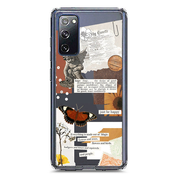 Aesthetic Design - Design 2 - Soft Phone Case - Crystal Clear Case - Samsung Galaxy S20 FE