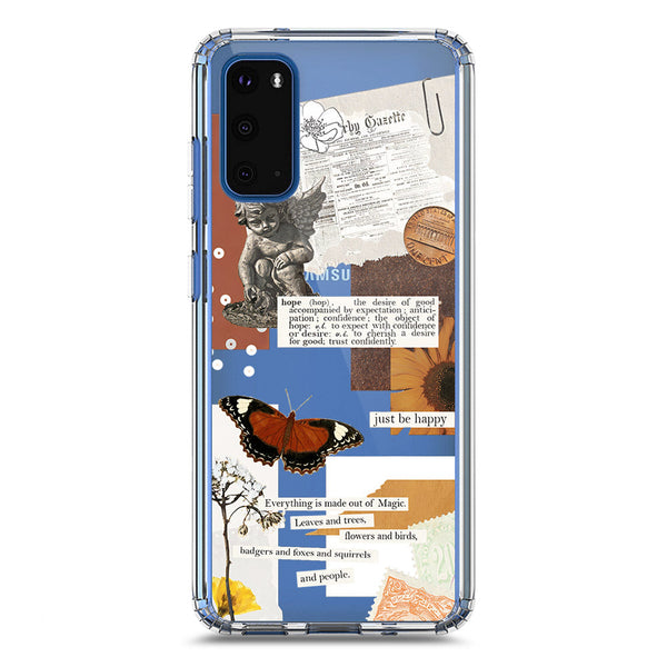 Aesthetic Design - Design 2 - Soft Phone Case - Crystal Clear Case - Samsung Galaxy S20