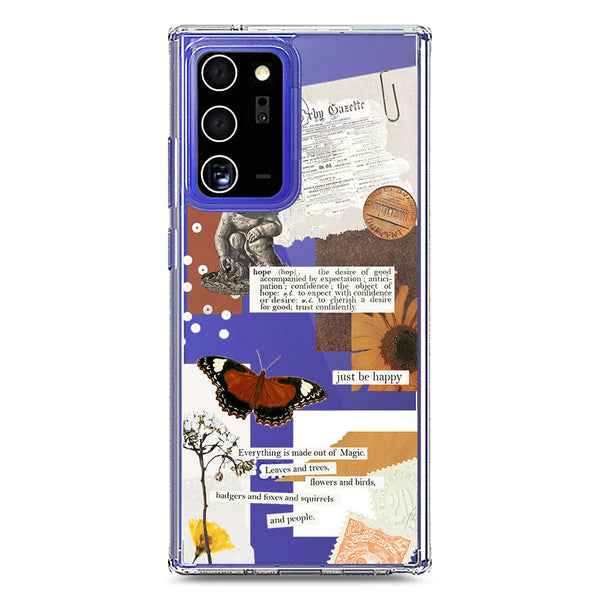 Aesthetic Design - Design 2 - Soft Phone Case - Crystal Clear Case - Samsung Galaxy Note 20 Ultra