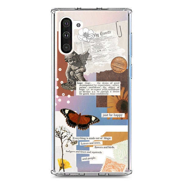 Aesthetic Design - Design 2 - Soft Phone Case - Crystal Clear Case - Samsung Galaxy Note 10