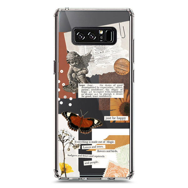 Aesthetic Design - Design 2 - Soft Phone Case - Crystal Clear Case - Samsung Galaxy Note 8