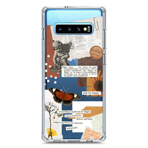 Aesthetic Design - Design 2 - Soft Phone Case - Crystal Clear Case - Samsung Galaxy S10 Plus