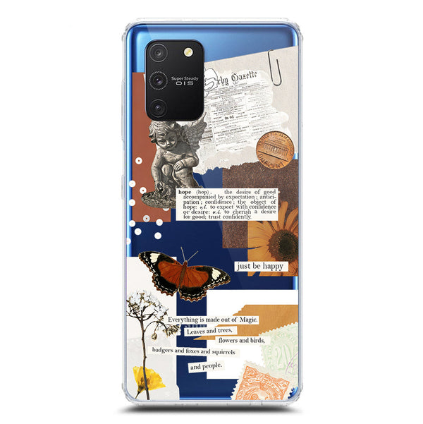 Aesthetic Design - Design 2 - Soft Phone Case - Crystal Clear Case - Samsung Galaxy M80s