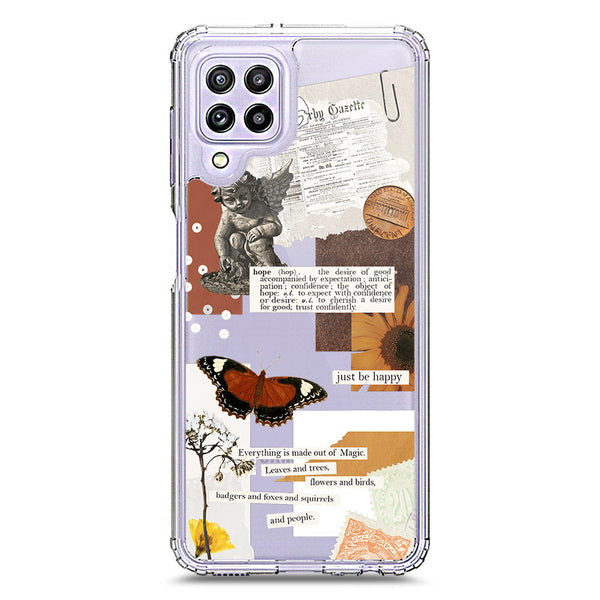 Aesthetic Design - Design 2 - Soft Phone Case - Crystal Clear Case - Samsung Galaxy M22
