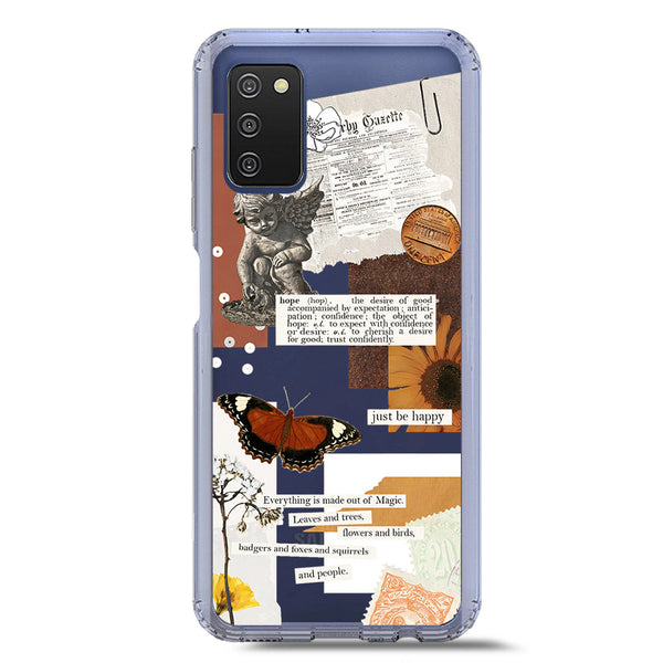 Aesthetic Design - Design 2 - Soft Phone Case - Crystal Clear Case - Samsung Galaxy M02s