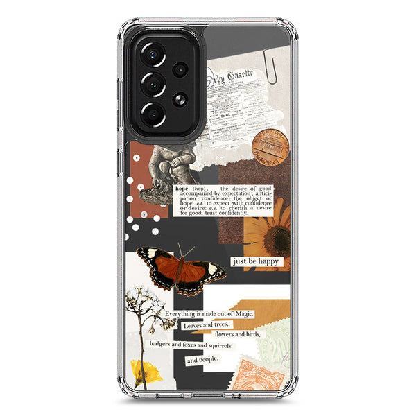 Aesthetic Design - Design 2 - Soft Phone Case - Crystal Clear Case - Samsung Galaxy A73 5G