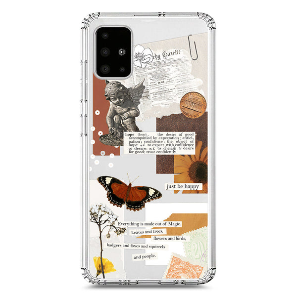 Aesthetic Design - Design 2 - Soft Phone Case - Crystal Clear Case - Samsung Galaxy A71