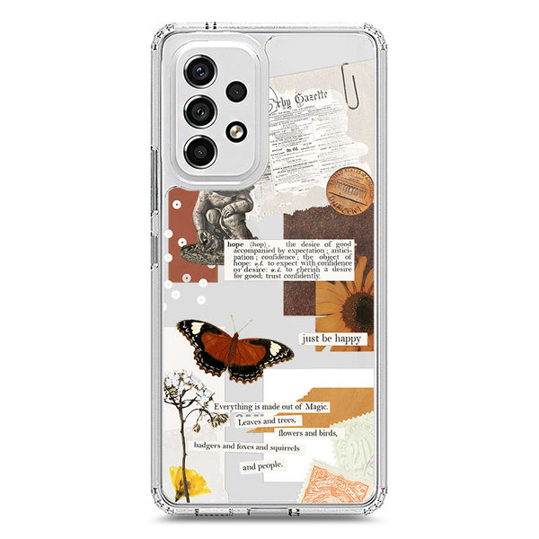 Aesthetic Design - Design 2 - Soft Phone Case - Crystal Clear Case - Samsung Galaxy A53 5G