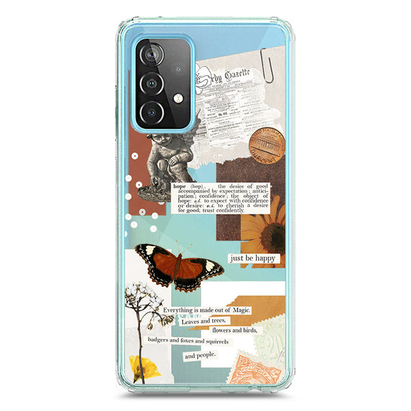 Aesthetic Design - Design 2 - Soft Phone Case - Crystal Clear Case - Samsung Galaxy A52