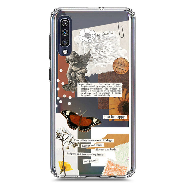 Aesthetic Design - Design 2 - Soft Phone Case - Crystal Clear Case - Samsung Galaxy A30s