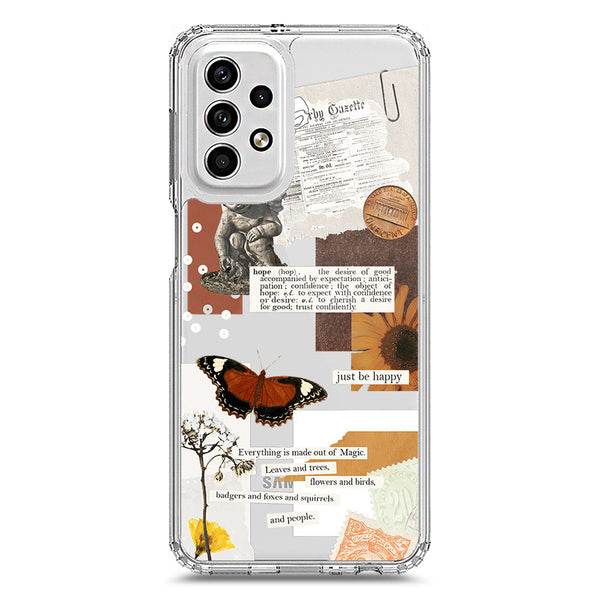 Aesthetic Design - Design 2 - Soft Phone Case - Crystal Clear Case - Samsung Galaxy A23