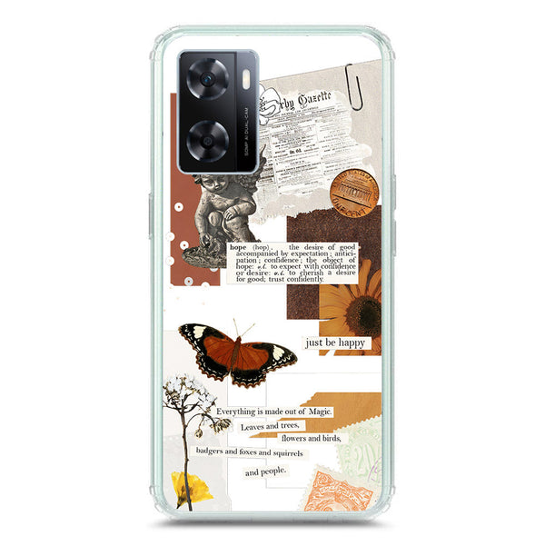 Aesthetic Design - Design 2 - Soft Phone Case - Crystal Clear Case - Oppo A77 4G