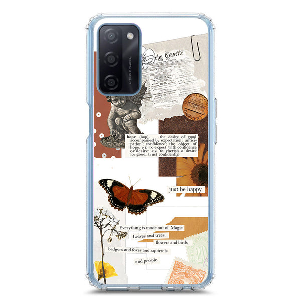 Aesthetic Design - Design 2 - Soft Phone Case - Crystal Clear Case - Oppo A55 5G