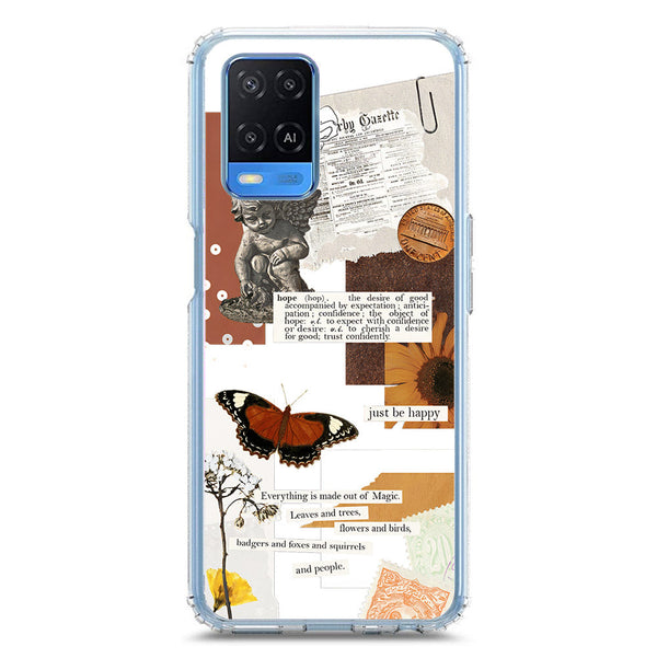 Aesthetic Design - Design 2 - Soft Phone Case - Crystal Clear Case - Oppo A54 4G