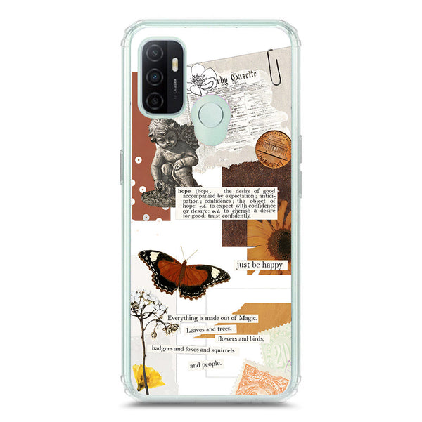Aesthetic Design - Design 2 - Soft Phone Case - Crystal Clear Case - Oppo A53