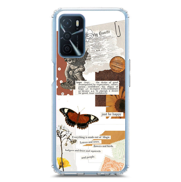 Aesthetic Design - Design 2 - Soft Phone Case - Crystal Clear Case - Oppo A16