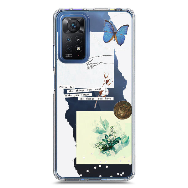 Aesthetic Collage Design - Design 3 - Soft Phone Case - Crystal Clear Case - Xiaomi Redmi Note 11 Pro