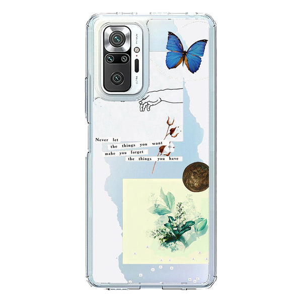 Aesthetic Collage Design - Design 3 - Soft Phone Case - Crystal Clear Case - Xiaomi Redmi Note 10 4G