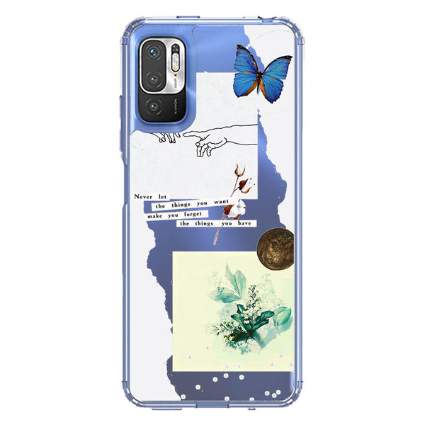 Aesthetic Collage Design - Design 3 - Soft Phone Case - Crystal Clear Case - Xiaomi Redmi Note 10 5G