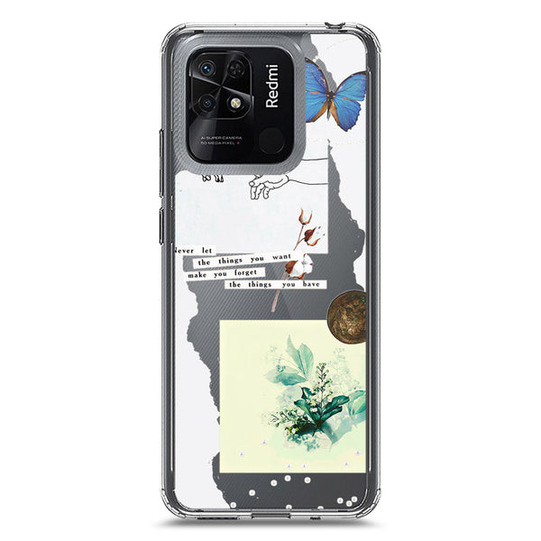 Aesthetic Collage Design - Design 3 - Soft Phone Case - Crystal Clear Case - Xiaomi Redmi 10C