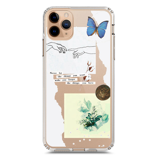 Aesthetic Collage Design - Design 3 - Soft Phone Case - Crystal Clear Case - iPhone 11 Pro