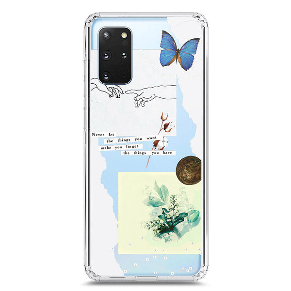 Aesthetic Collage Design - Design 3 - Soft Phone Case - Crystal Clear Case - Samsung Galaxy S20 Plus