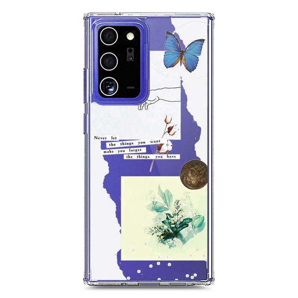 Aesthetic Collage Design - Design 3 - Soft Phone Case - Crystal Clear Case - Samsung Galaxy Note 20 Ultra