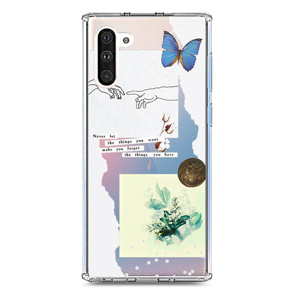 Aesthetic Collage Design - Design 3 - Soft Phone Case - Crystal Clear Case - Samsung Galaxy Note 10